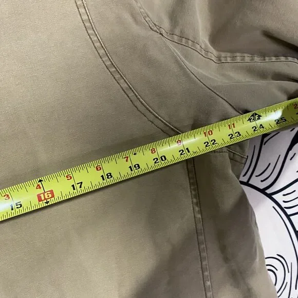 Levis Trucker Jacket Mens XL Khaki Full Zip Button Outdoor Utility Casual - Picture 7 of 9